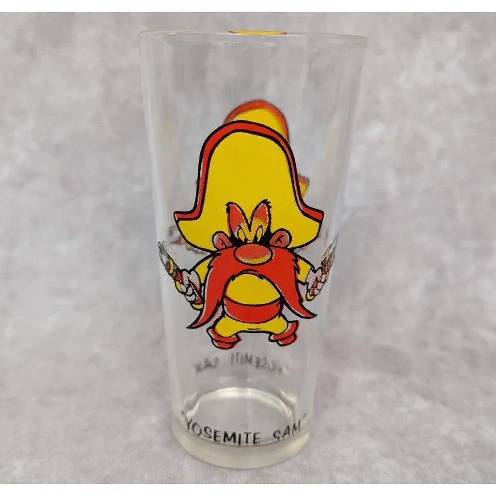 1973 Yosemite Sam Warner Bros Pepsi Collector Series Glass Looney Tunes
